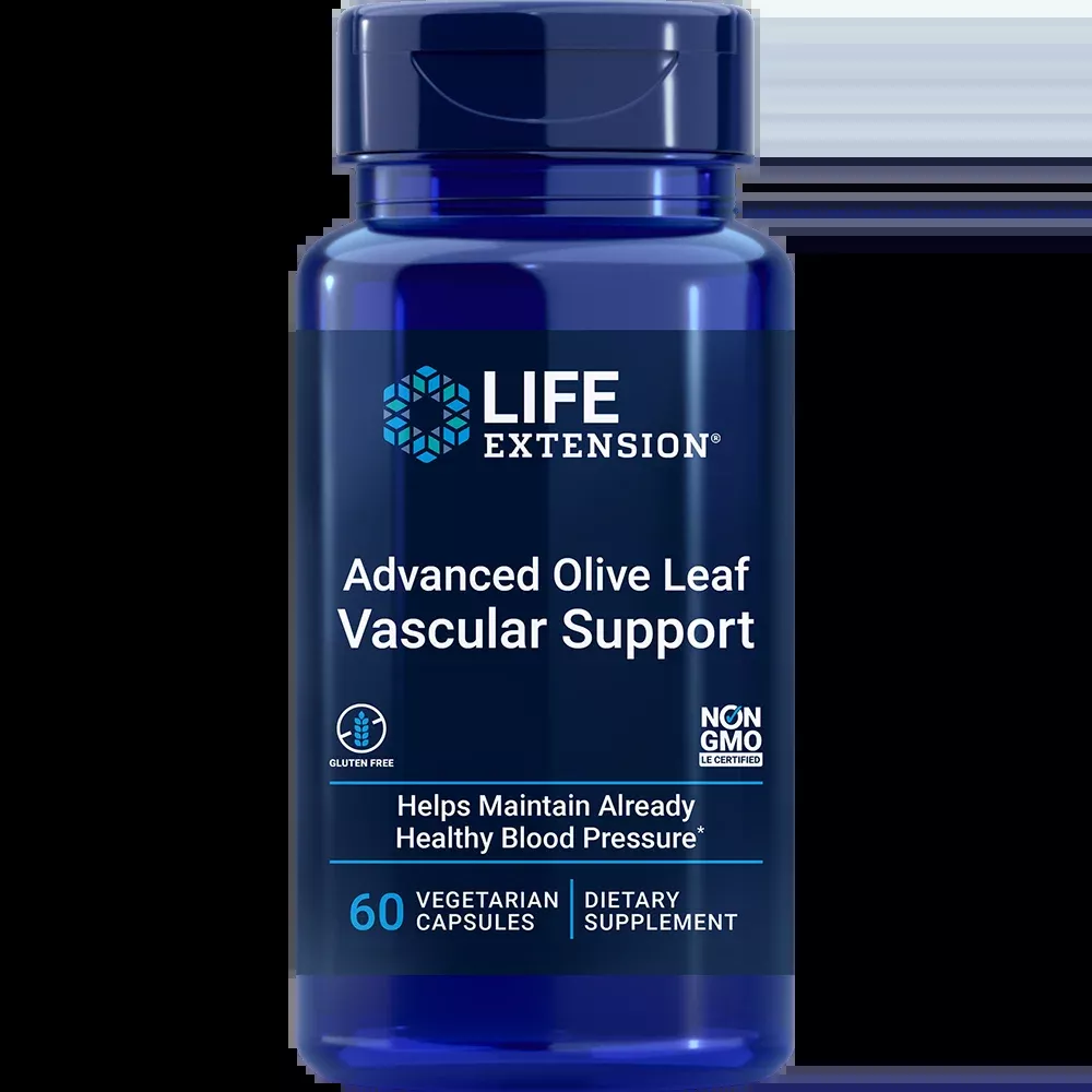 Advanced Olive Leaf Vascular Support with Celery Seed Extract (60 Capsules)
