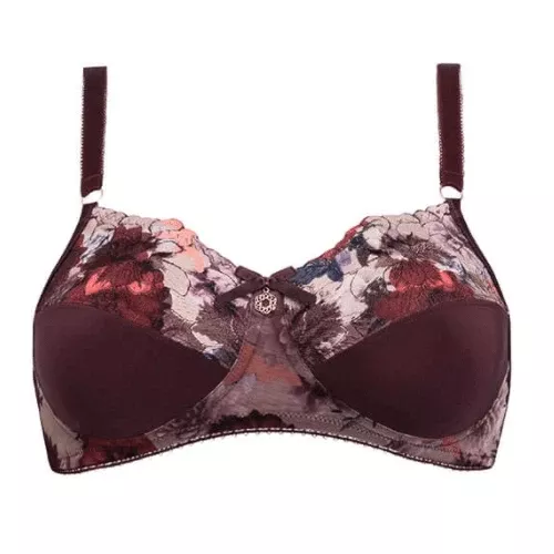 Amoena Maxine Wire-Free Bra Top - Burgundy