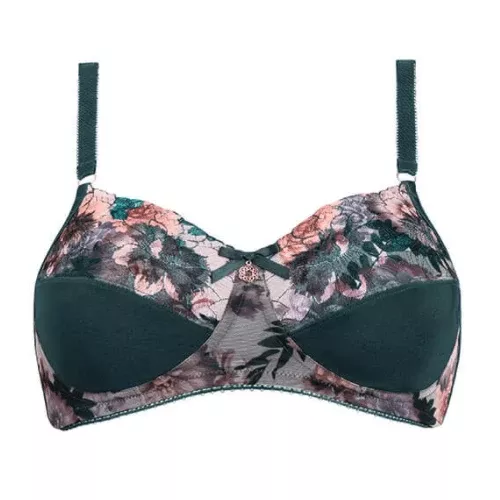 Amoena Maxine Wire-Free Bra Top - Dark Jade