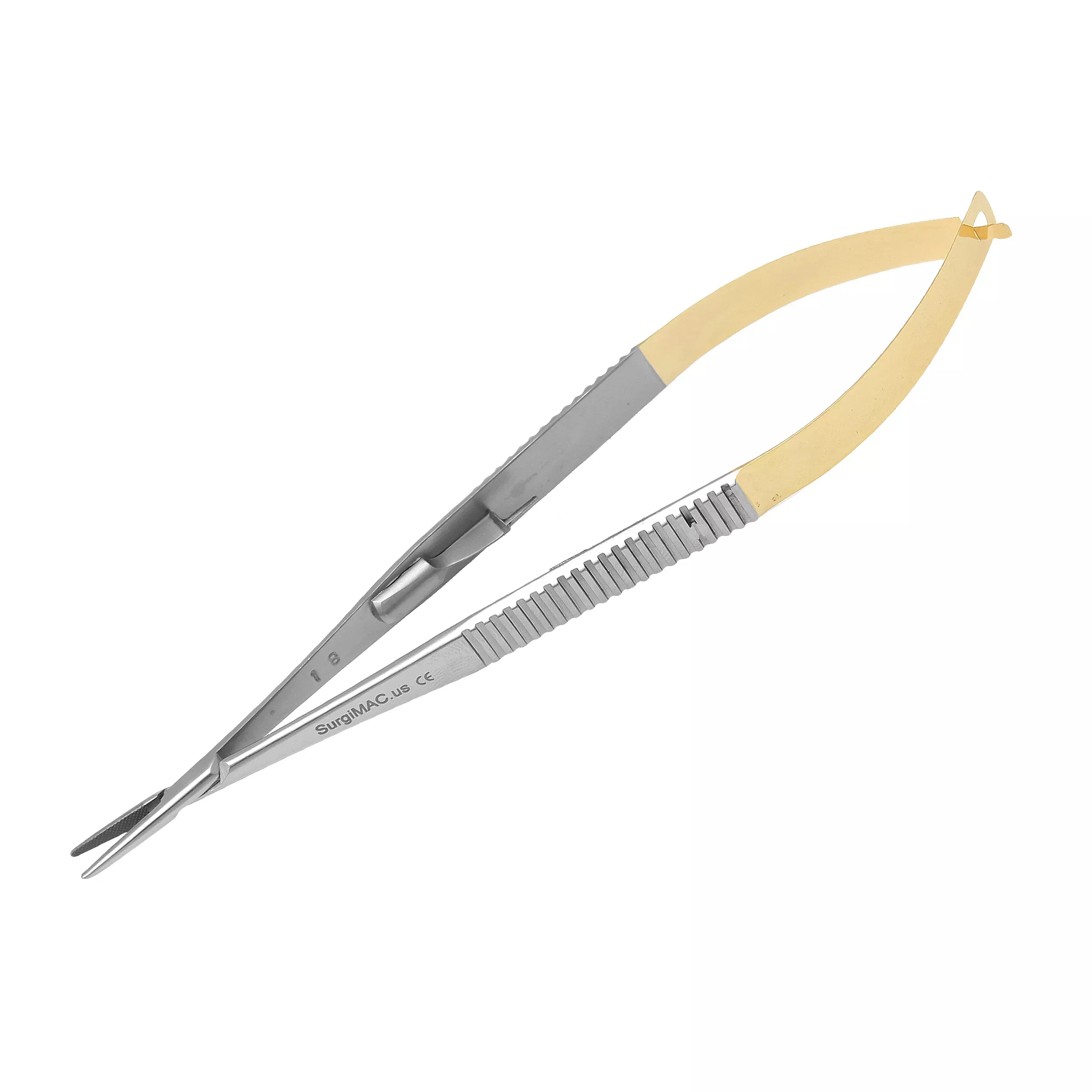 CastroViejo Needle Holder with Tungsten Carbide Inserts Tip with Lock 5.5"