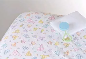 Colorful Print Woven Crib Sheets 24x 38