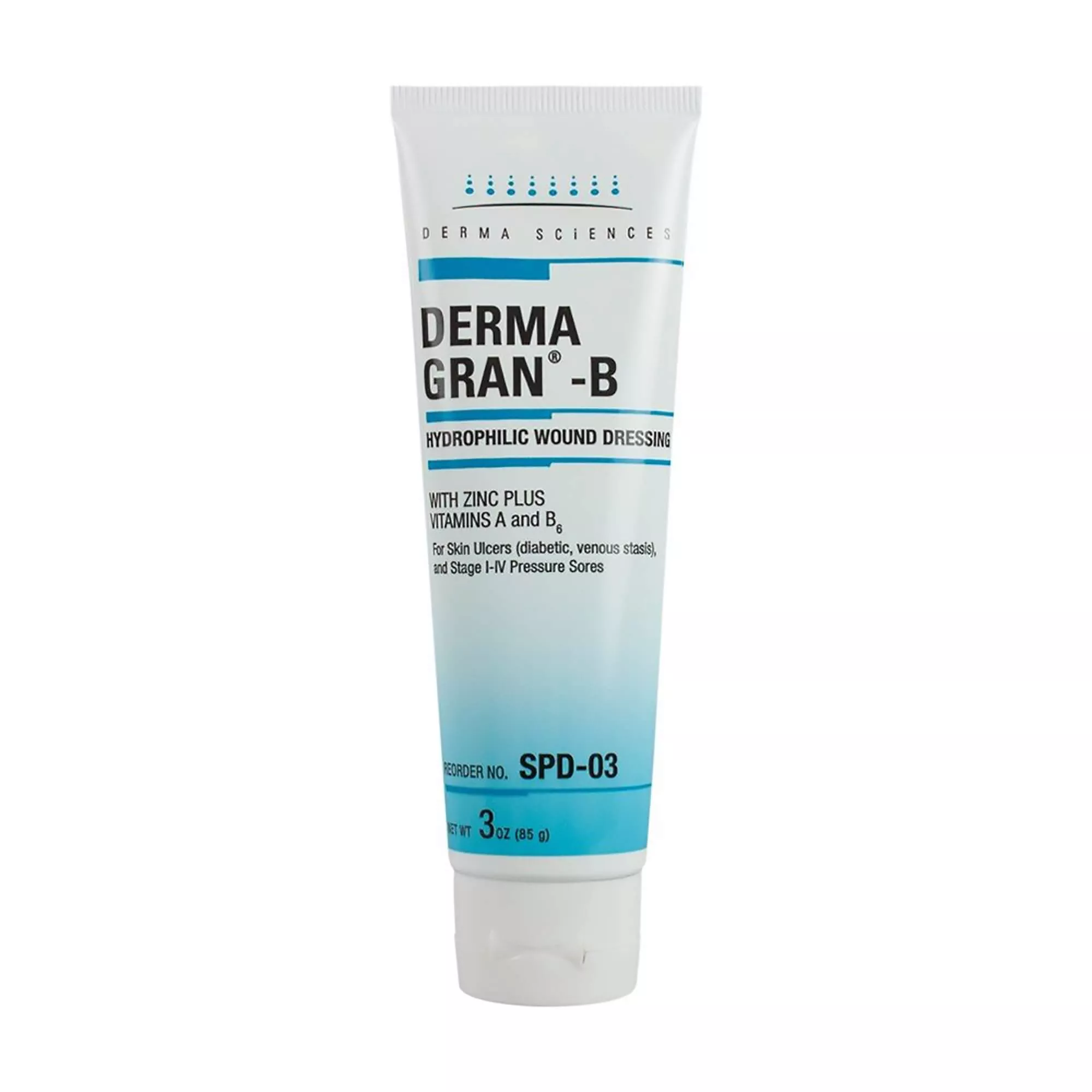 Derma Dermagran B Hydrophilic Wound Dressing Gel – 3 oz Tube