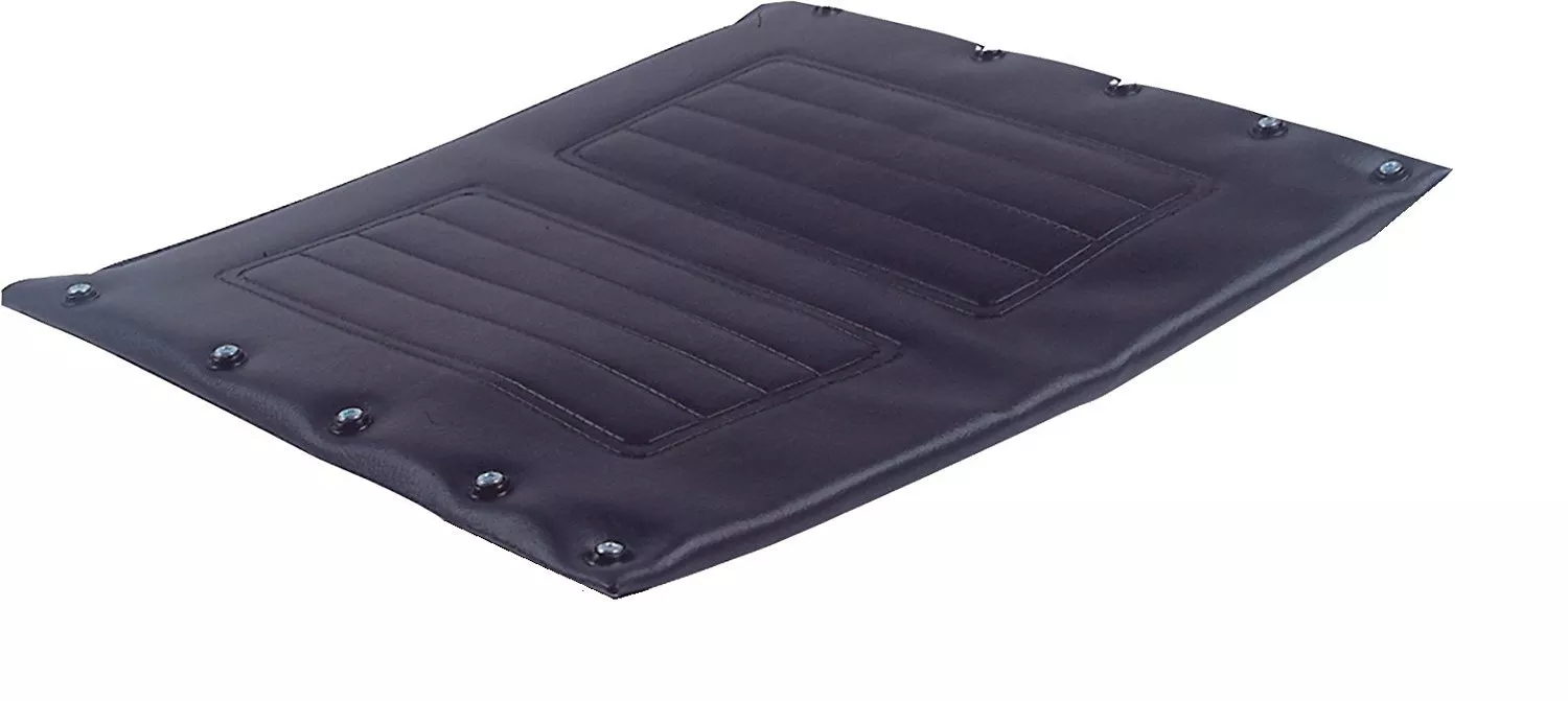 Healthline Universal Wheelchair Seat Upholstery Vinyl, Padded Wheelchair Replacement Seat Cover, Seat Cushion Fits Most Wheelchairs, Black (20 x 16)