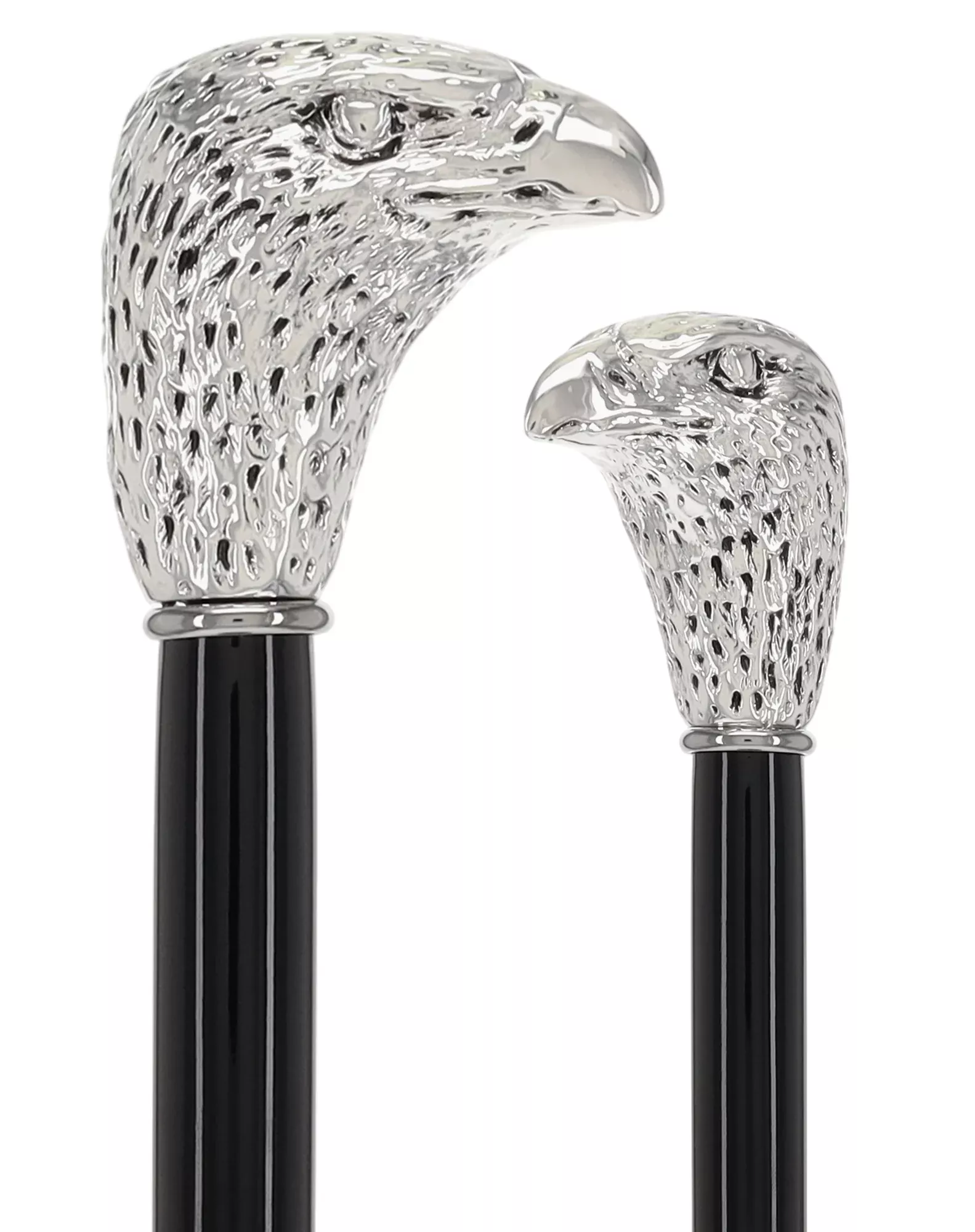 Italian Import:925 silver plating on the Falcon Head Walking Stick