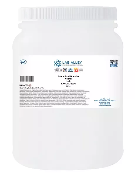 Lauric Acid, Granular, Lab Grade, Kosher