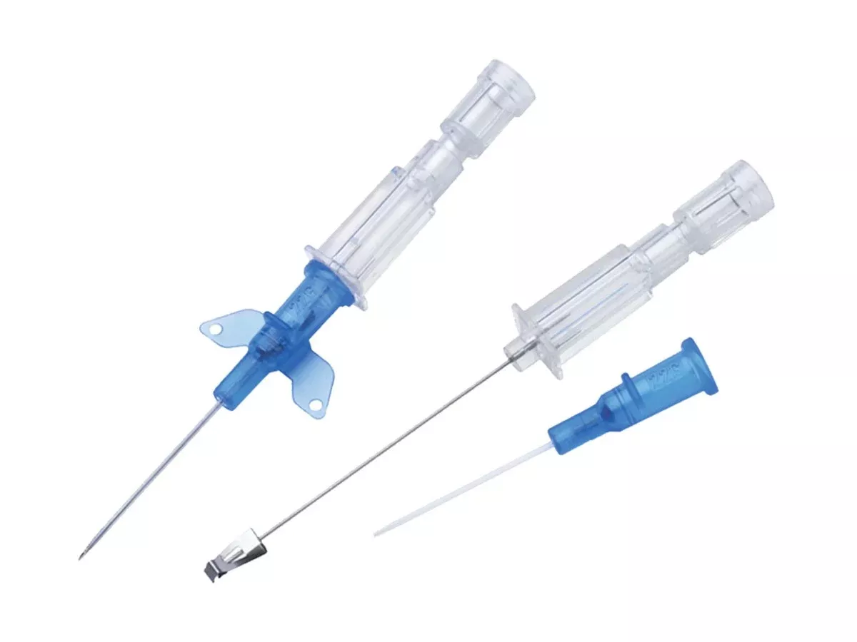 Peripheral IV Catheter Introcan Safety 18 Gauge 1.25 Inch Sliding Safety Needle