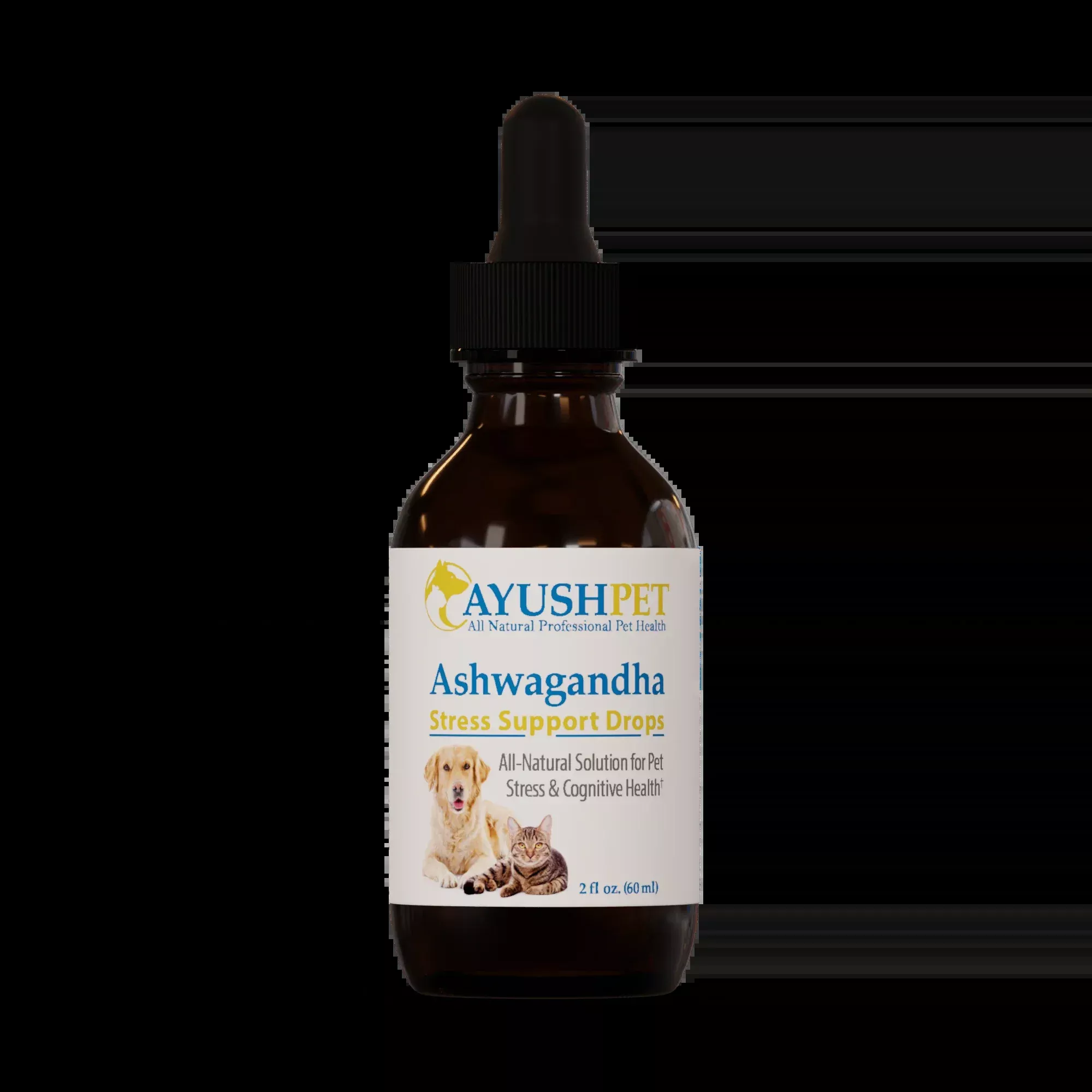 Pet Ashwagandha Stress Support Drops (2 fl. oz.) ~ Ayush Herbs