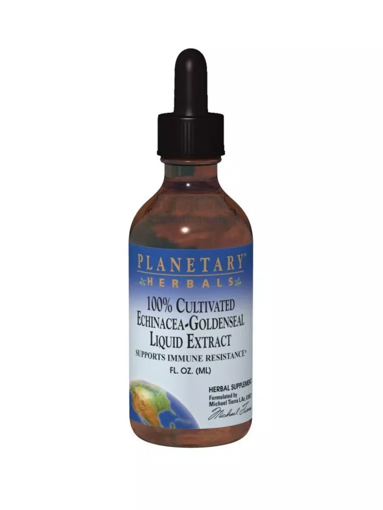 Planetary Herbals - Echinacea Goldenseal liquid Ext 100% Cultivated - 4 oz