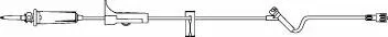 Primary IV Administration Set Safeline* "B" Series Gravity 1 Port 15 Drops / mL Drip Rate Without Filter 105 Inch Tubing Solution