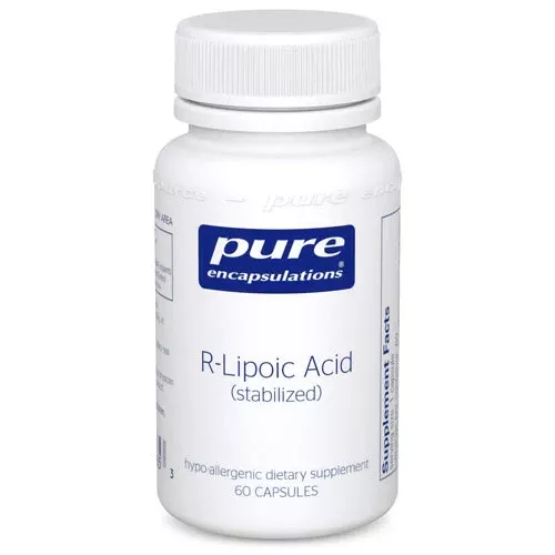 R Lipoic Acid (stabilized) 60's, Pure Encapsulations