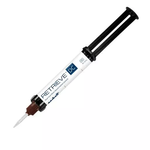 Retrieve DC Implant Cement Kit: 5 ml cartridge and 10 mixing tips (brown base)