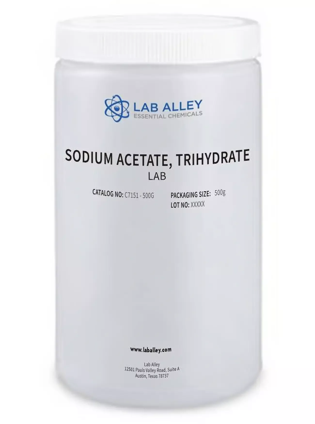 Sodium Acetate, Trihydrate, Lab Grade