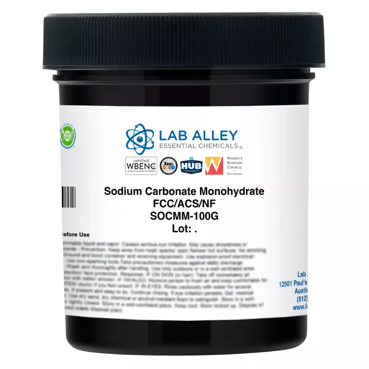 Sodium Carbonate Monohydrate FCC/ACS/NF