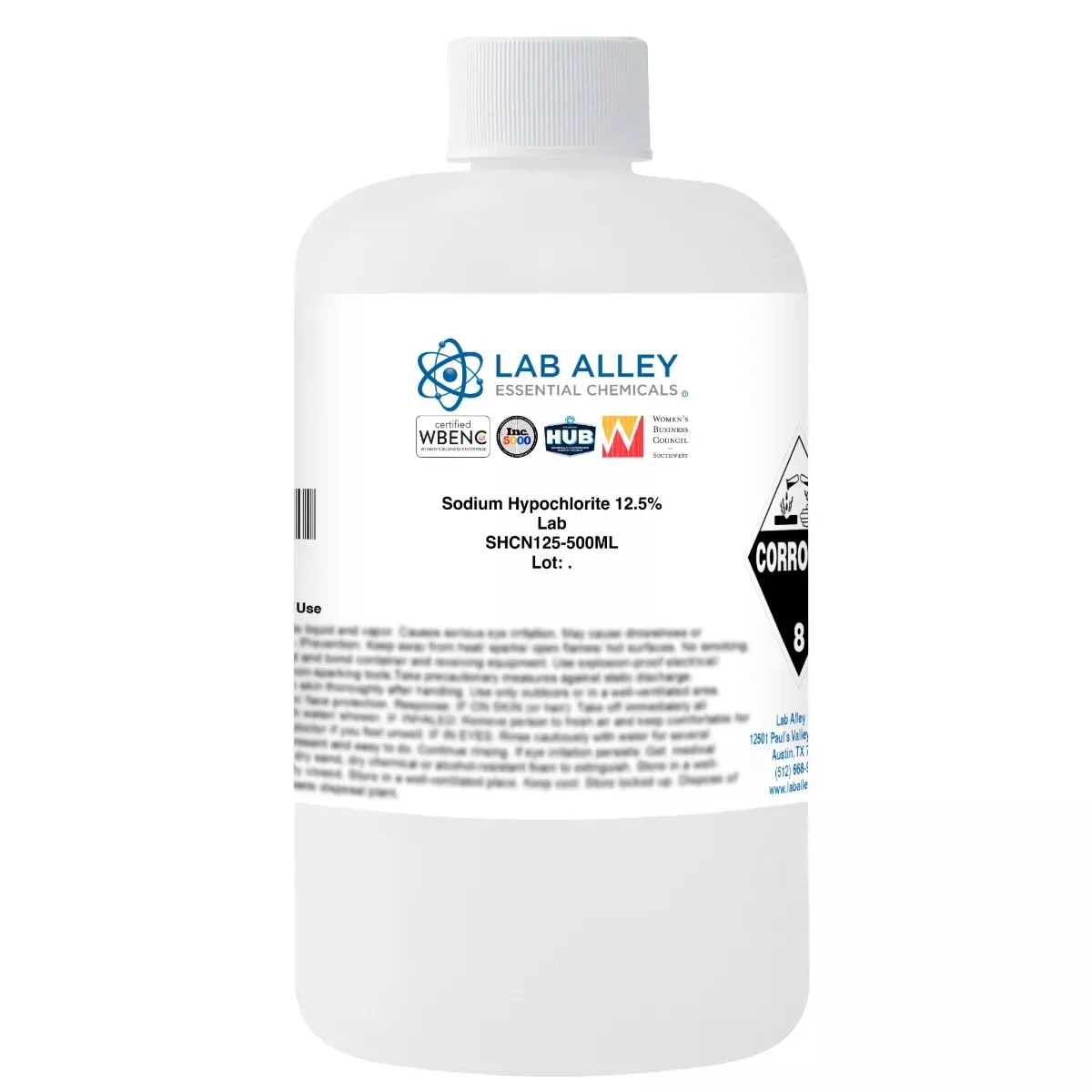 Sodium Hypochlorite 12.5% Solution