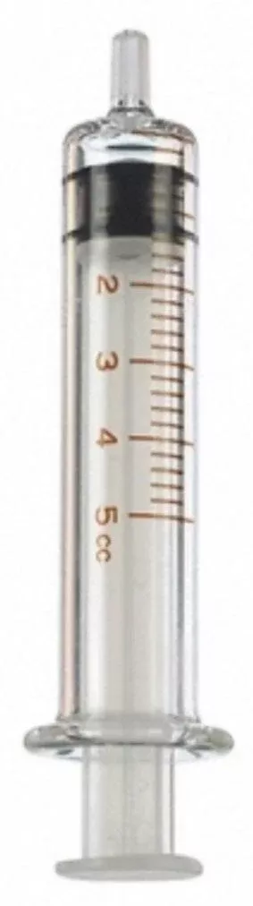 Spinal Syringe 5 mL Luer Slip Tip Without Safety
