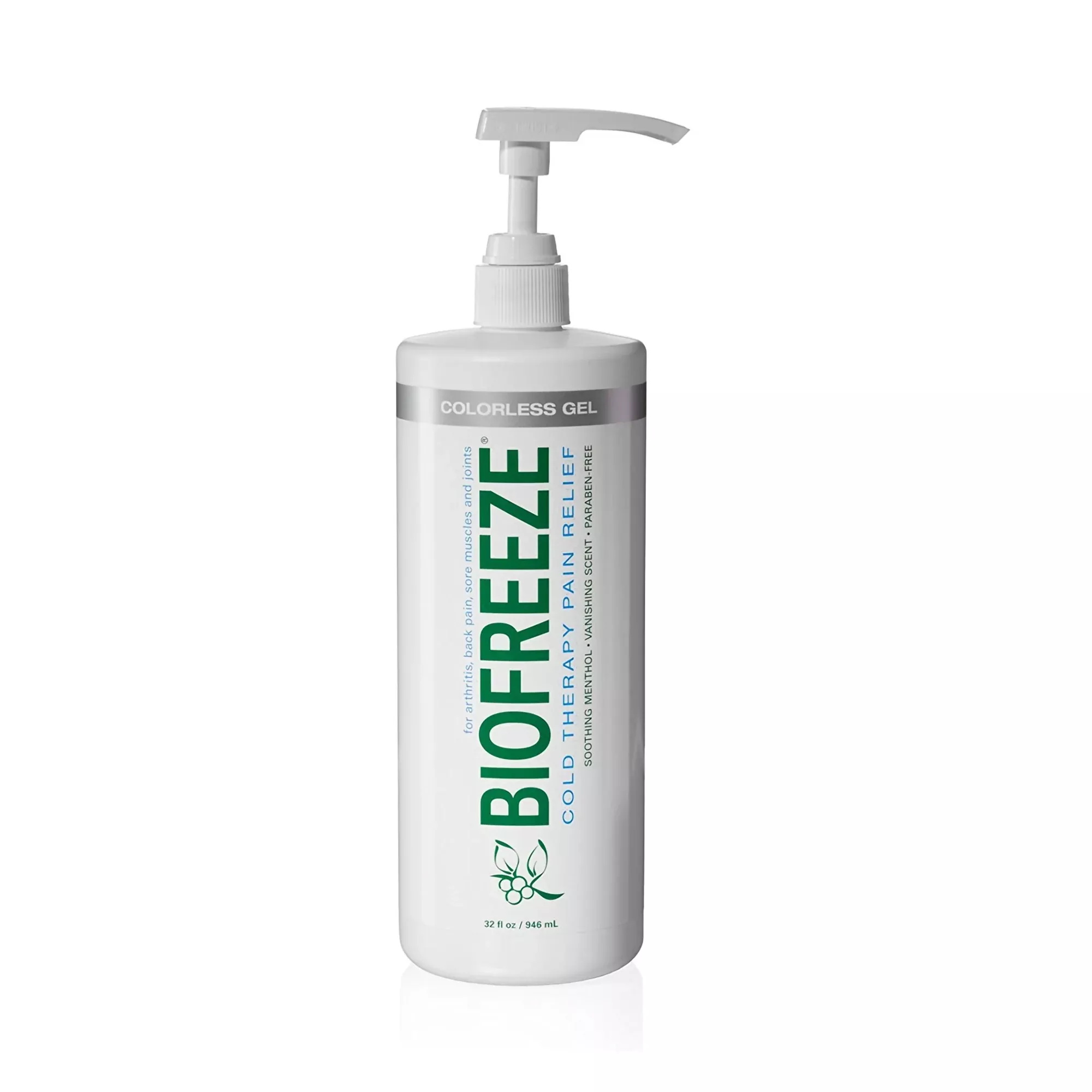 Topical Pain Relief Biofreeze Professional, 32 oz Gel Pump, Colorless