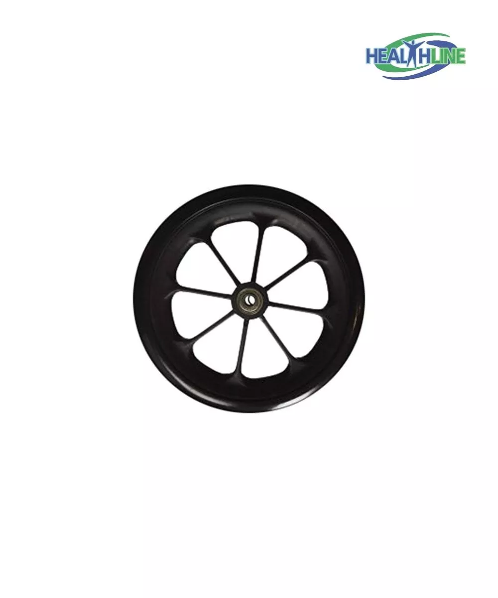 Wheel Replacement For Wheelchairs, 8 inch by 1 inch Black