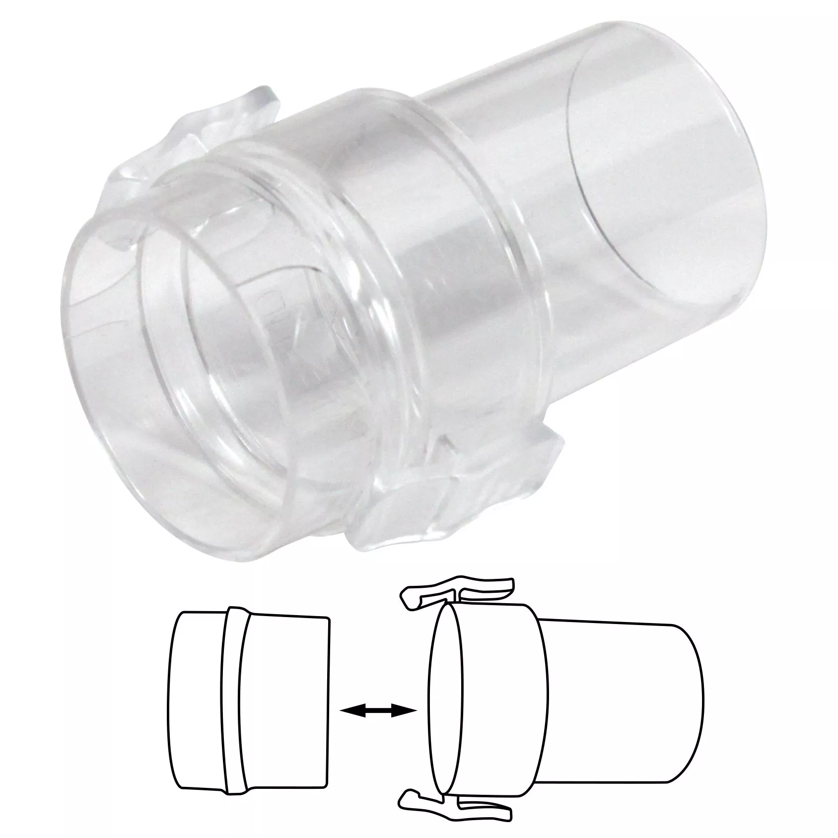 Zoey Quick Release CPAP Connector